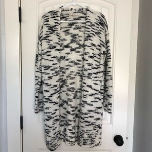 Loft Open Front Marled Sweater